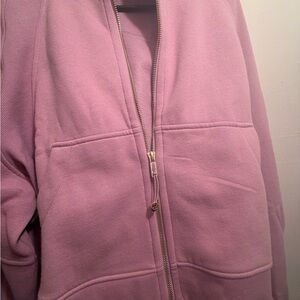 Lululemon Scuba oversized full zip Women's Pink Jacket XL/XXL